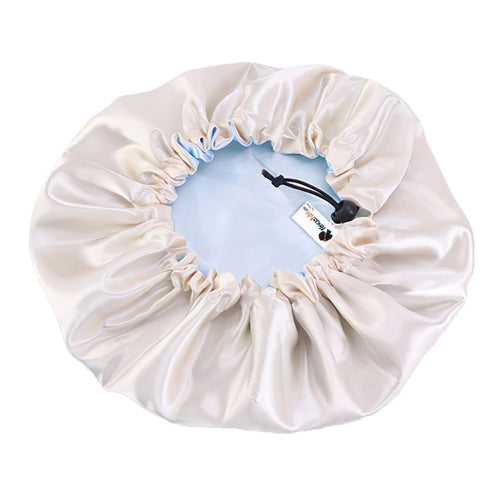 Hellblau Satin bonnet / Schlafhaube / Hair Bonnet / Nachtmütze zum Schlafen