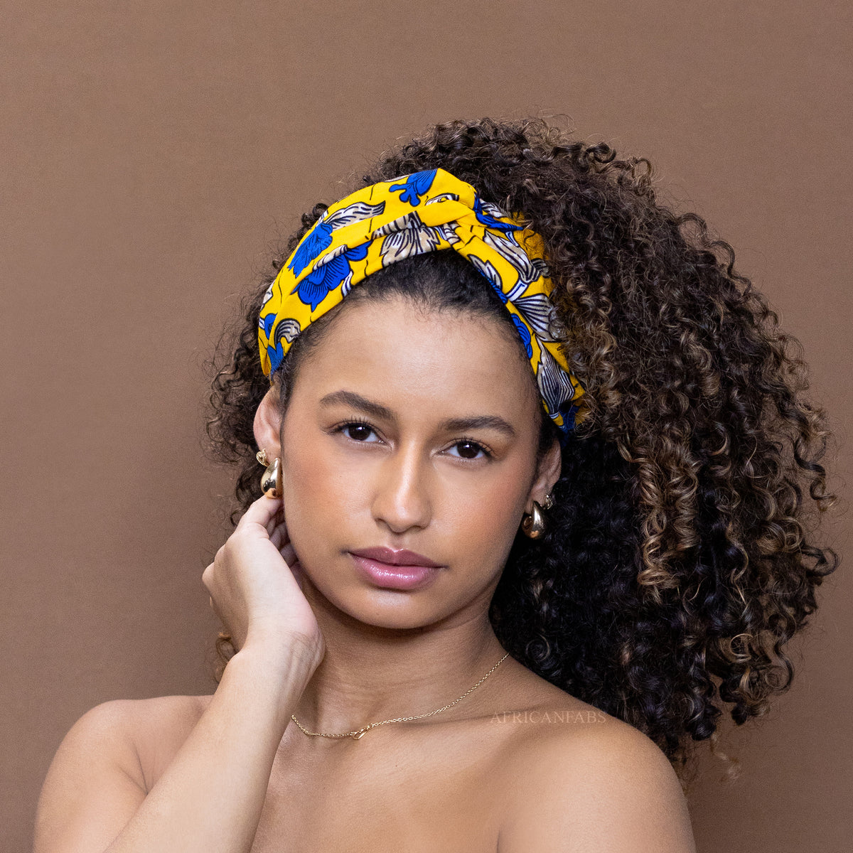 Durio Haarband 4er Set Damen - Elastisch, Breit, Mit Blumendruck, Für Sport & Alltag