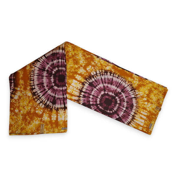 Afrikanischer Stoff - Gelb Tie Dye - Polycotton