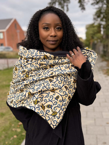 Warmer Schal mit afrikanischem Print Unisex - Gelbe Branches