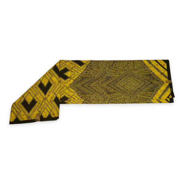 Afrikanischer Stoff - Gelb Diamonds - Polycotton