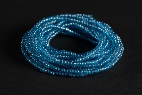 Waist Beads / Afrikanische Taillenkette - EDE - Blau (elastisch)