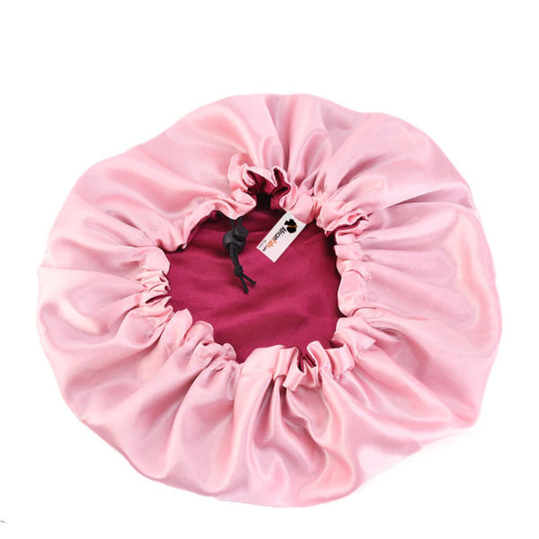 Rot Satin bonnet / Schlafhaube / Hair Bonnet / Nachtmütze zum Schlafen