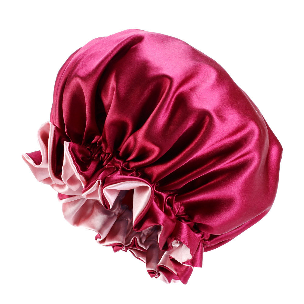 Rot Satin bonnet / Schlafhaube / Hair Bonnet / Nachtmütze zum