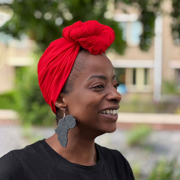 Kopftuch / headwrap - Rot Farbe