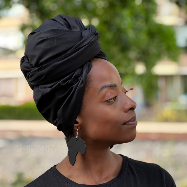 Kopftuch / headwrap - Schwarz Farbe