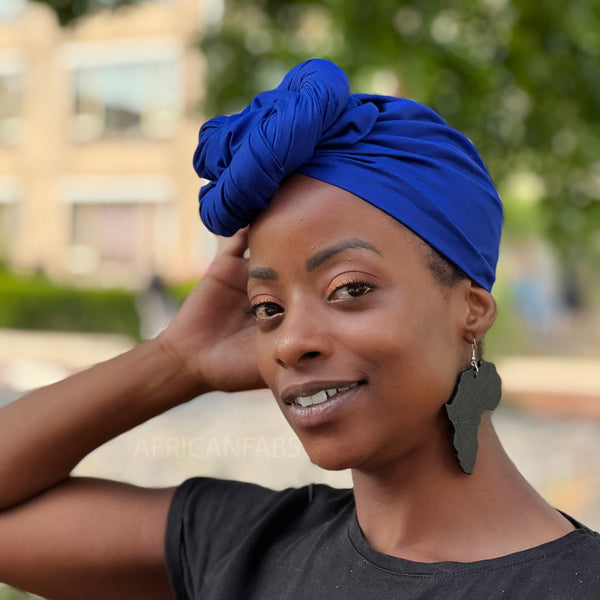 Kopftuch / headwrap - Blau Farbe