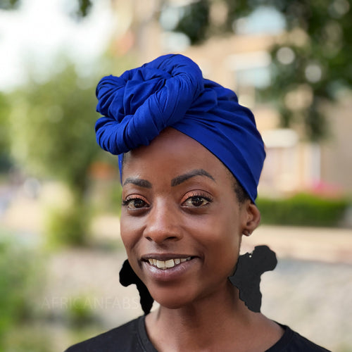 Kopftuch / headwrap - Blau Farbe
