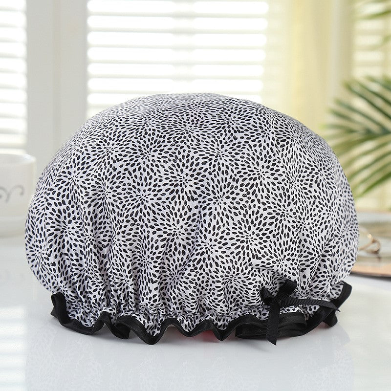 Große Duschhaube / Shower cap / Douchecap für volles Haar / Locken / A