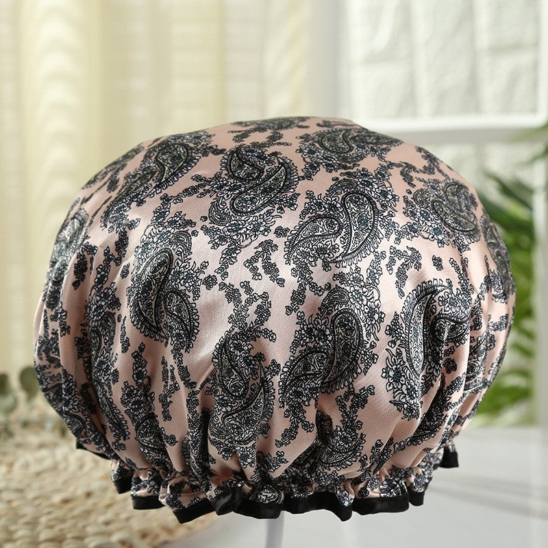 Große Duschhaube / Shower cap / Douchecap für volles Haar / Locken / A