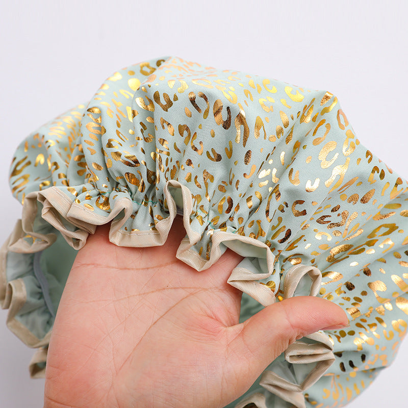 Große Duschhaube / Shower cap / Douchecap für volles Haar / Locken / A