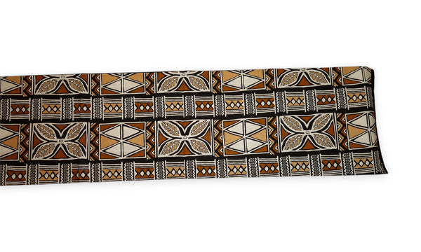 Afrikanischer Print Stoff - Braun und Weiß Bogolan Symbols - 100% Baumwolle