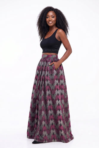Afrikanischer Wax Print Stoff - Rosa Wave Pattern - 100% Baumwolle