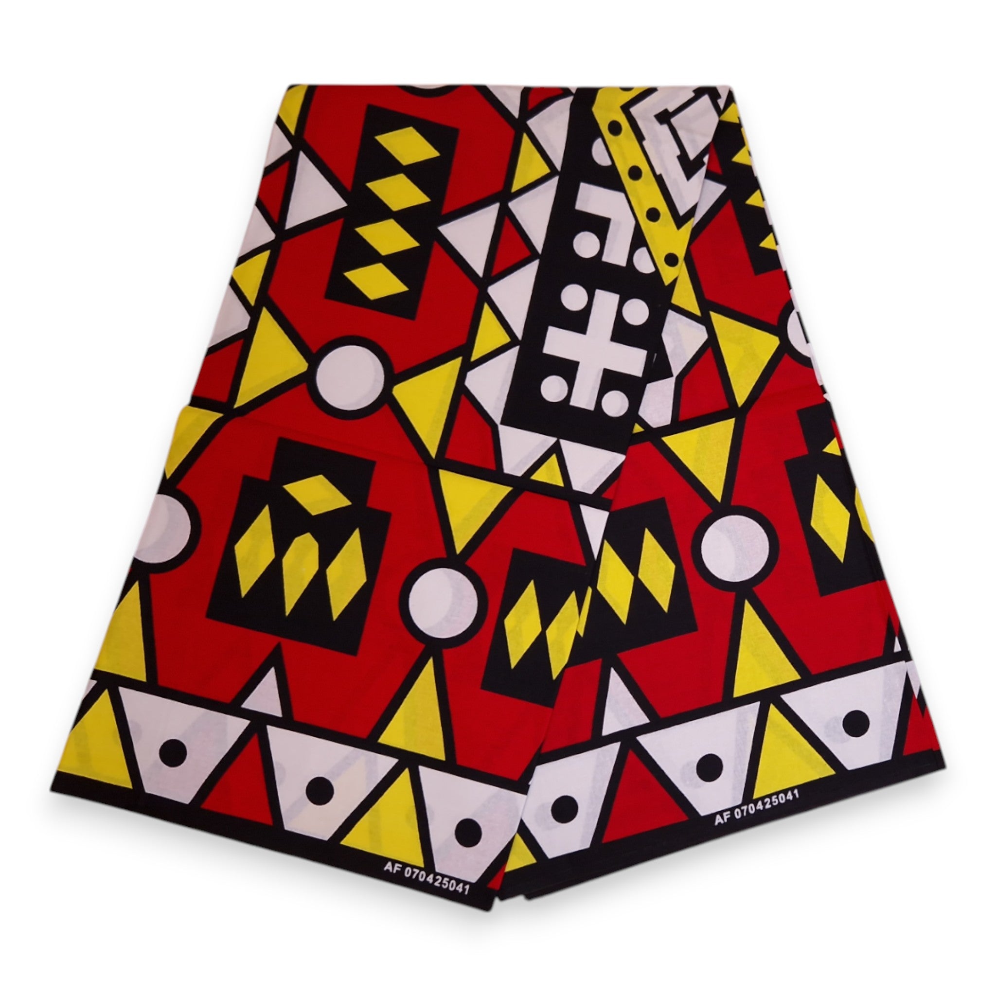 Afrikanischer Print Stoff - Rot Samakaka / Samacaca (Angola) - 100% Baumwolle