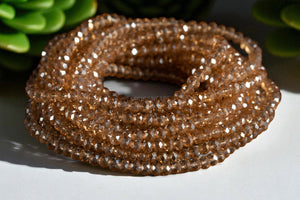Waist Beads / Afrikanische Taillenkette - IVIE- Gold crystal (elastisch)