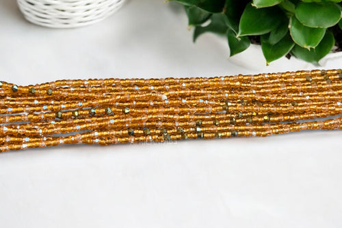 Waist Beads / Afrikanische Taillenkette - Ose - Gold (Traditionelle nicht elastische Schnur)