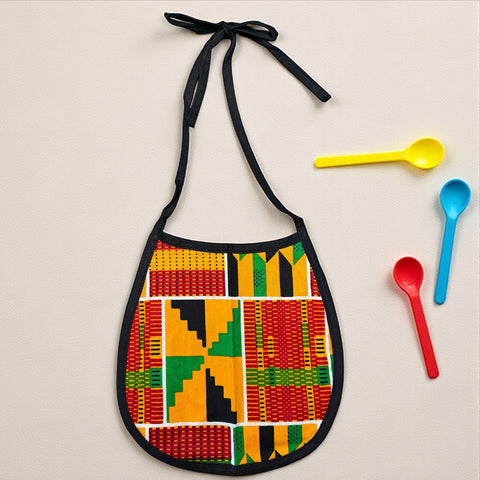 Afrikanischer Print Baby-Lätzchen - Kente (Unisex)