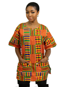 Dashiki Shirt / Dashiki Kleid - Multicolor Kente - Afrikanisches Top - Unisex