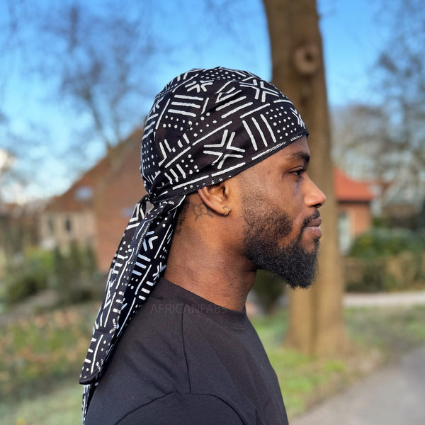 Durag / Du-rag / Bandana - Unisex - Schwarz Mud