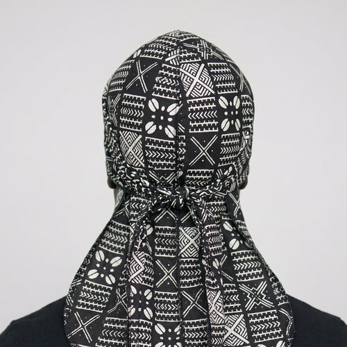 Durag / Du-rag / Bandana - Unisex - Schwarz X Mud