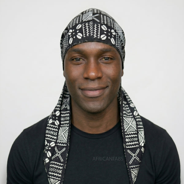 Durag / Du-rag / Bandana - Unisex - Schwarz X Mud