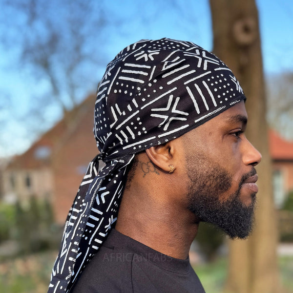 Durag / Du-rag / Bandana - Unisex - Schwarz Mud