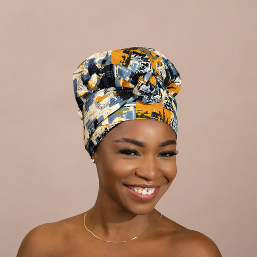 Easy headwrap / einfaches Kopftuch - Satinfutter - Mix