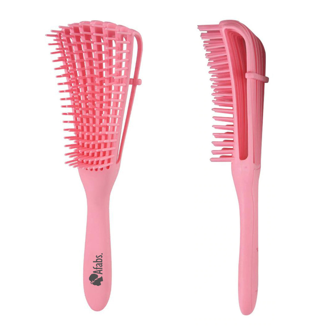 Afabs® Anti-Tangle Haarbürste | Entwirrungsbürste | Kamm für Locken | Rosa
