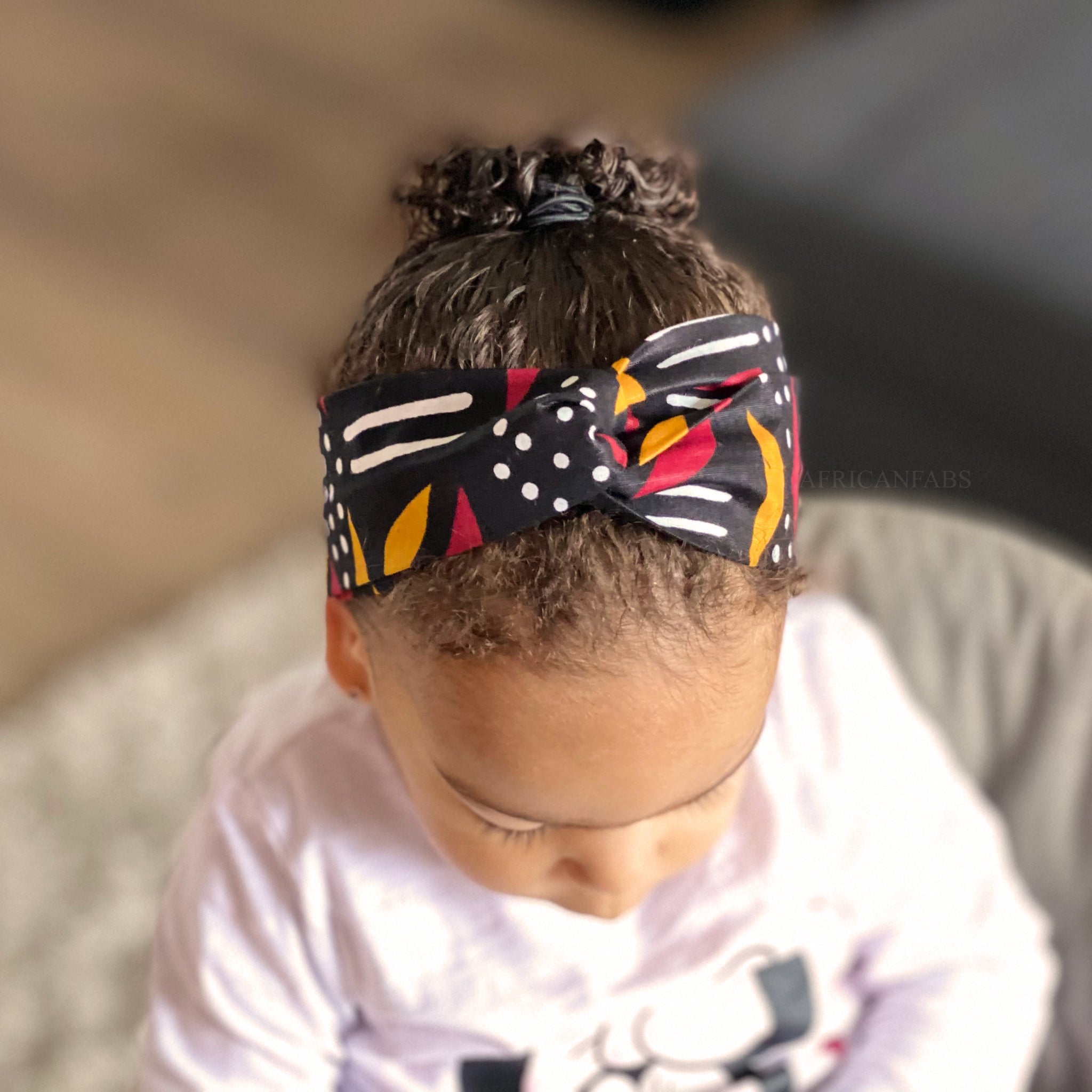 Haarband / Stirnband / Kopfband für Kinder in Afrikanischer Print - bogolan