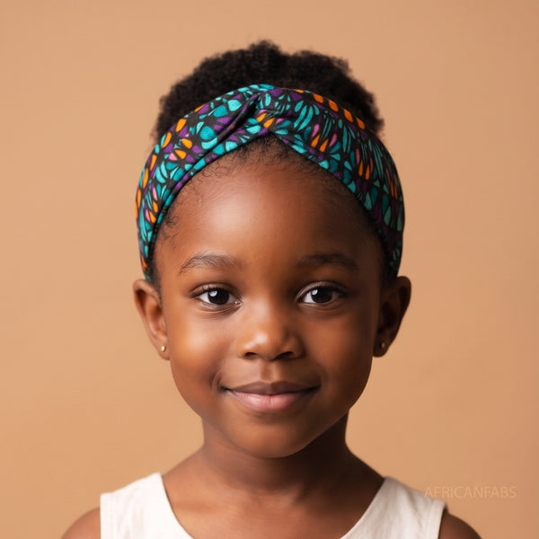 Haarband / Stirnband / Kopfband für Kinder in Afrikanischer Print - Mehrfarbig Ocean Eye