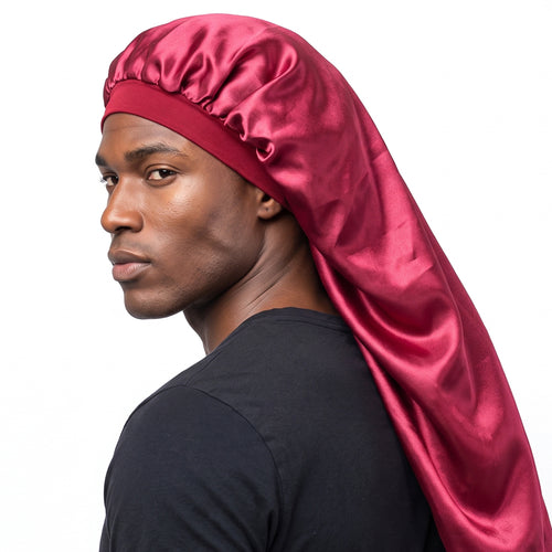 Satin Bonnet für Dreadlocks / Zöpfe / Rasta - Rot Dreadsock / Satin bonnet / Schlafhaube / Hair Bonnet
