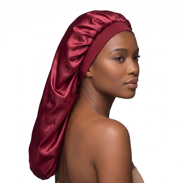 Satin Bonnet für Dreadlocks / Zöpfe / Rasta - Rot Dreadsock / Satin bonnet / Schlafhaube / Hair Bonnet