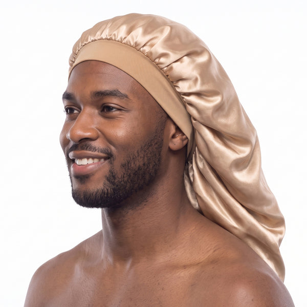 Satin Bonnet für Dreadlocks / Zöpfe / Rasta - Kaki Dreadsock / Satin bonnet / Schlafhaube / Hair Bonnet