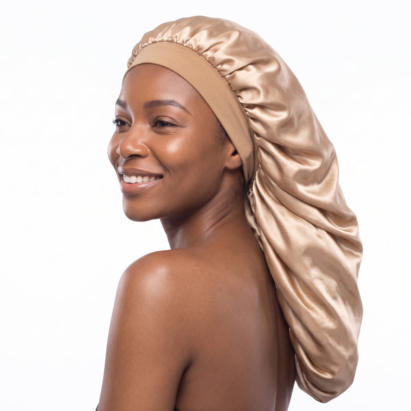 Satin Bonnet für Dreadlocks / Zöpfe / Rasta - Kaki Dreadsock / Satin bonnet / Schlafhaube / Hair Bonnet