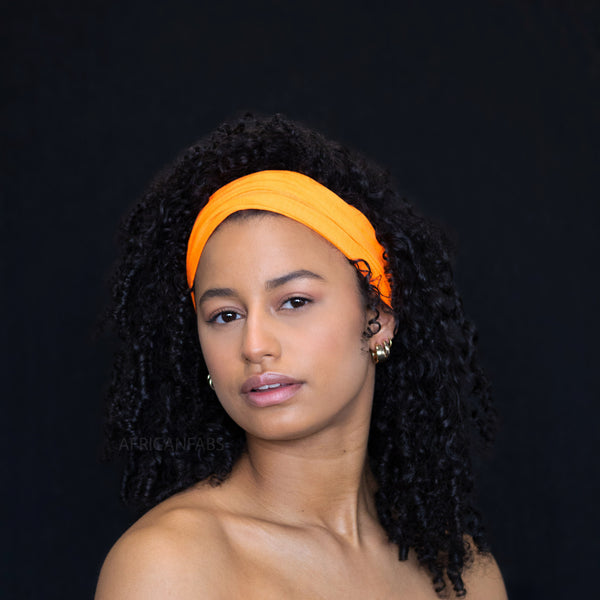 Orange Haarband / Stirnband - Stretch-Gewebe - Yoga / Sport / Casual - Unisex Erwachsene