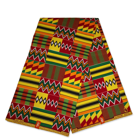 Afrikanischer Kente-Stoff / Ghana print KT-3095