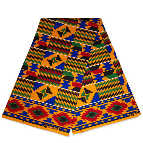Afrikanischer Kente-Stoff / kente print KT-3106 - 100% Baumwolle