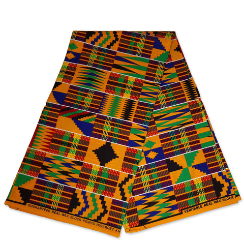 Afrikanischer Kente-Stoff / kente print KT-3120 - 100% Baumwolle