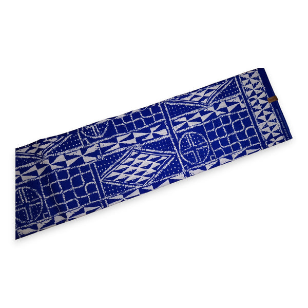 Afrikanischer Stoff - Blau Ndop Kamerun - Polycotton