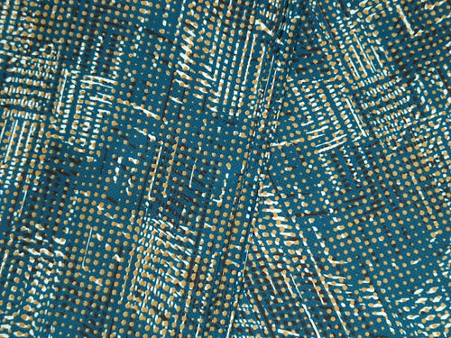 Afrikanischer Stoff - Turquoise Texture - Polycotton