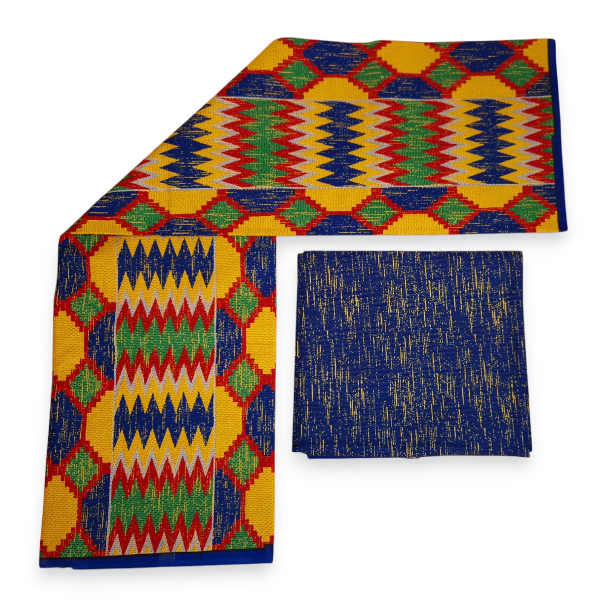 Afrikanischer Stoff - Two-Tone print Polycotton - 6 Yards Kombination (4+2 Yards) PO-5044