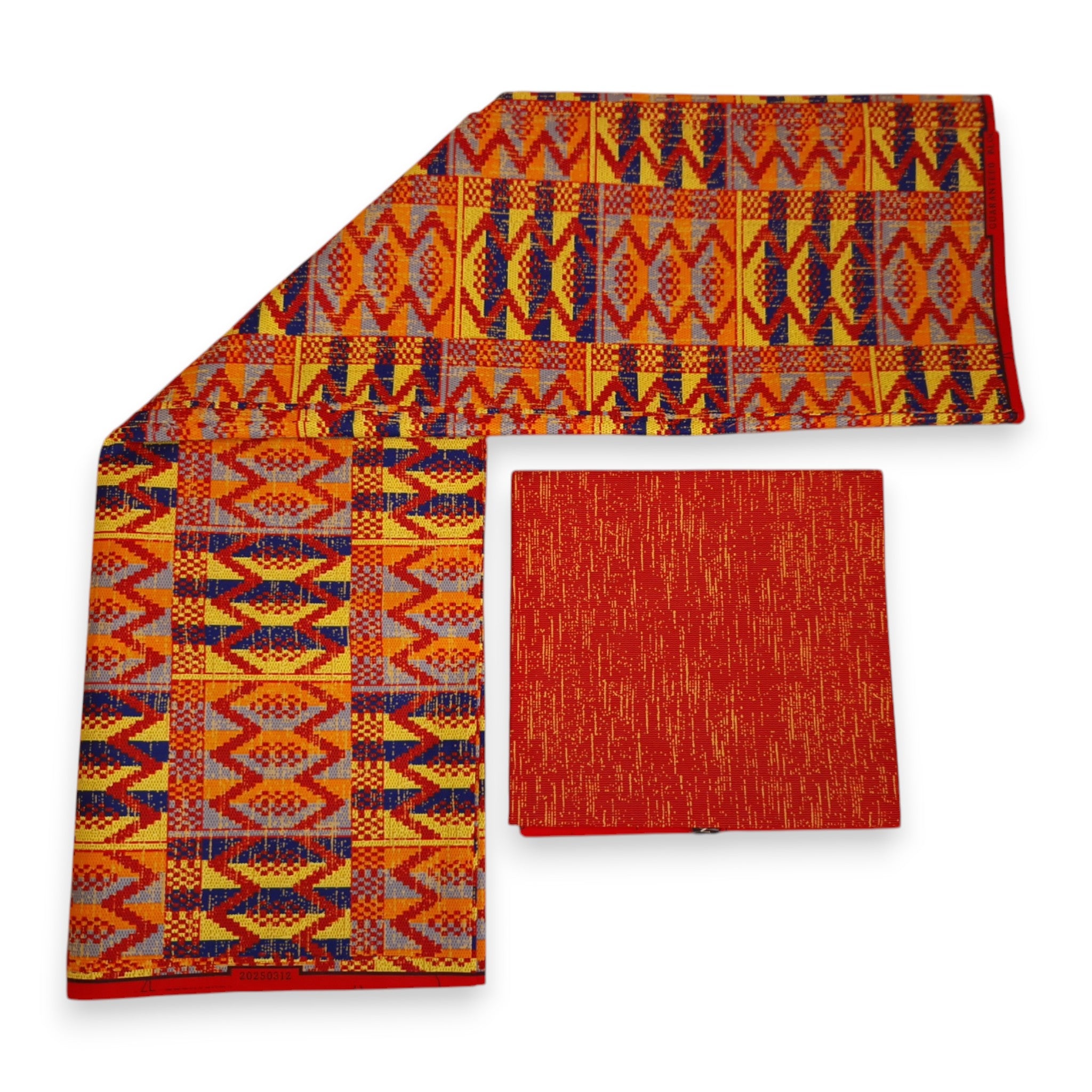 Afrikanischer Stoff - Two-Tone print Polycotton - 6 Yards Kombination (4+2 Yards) PO-5054