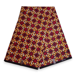 Afrikanischer Stoff - Rot PO-5062 - Polycotton