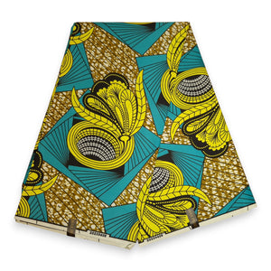 Afrikanischer Stoff - Gelb PO-5068 - Polycotton