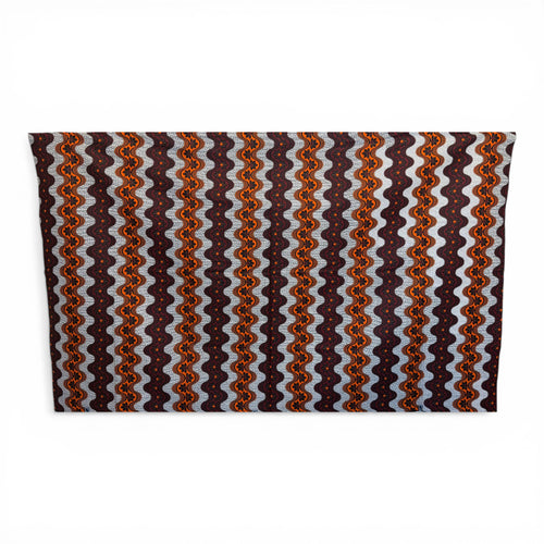 Sarong / Pareo - Baumwoll-Strandbekleidung Wickeltuch / Babytragetuch - Orange Bordeauxrote wellige Streifen mit Blume