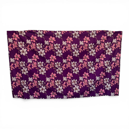 Sarong / Pareo - Baumwoll-Strandbekleidung Wickeltuch / Babytragetuch - Lila/rosa Blüten 