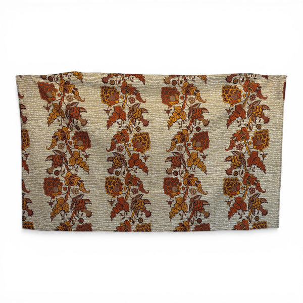 Sarong / Pareo - Baumwoll-Strandbekleidung Wickeltuch / Babytragetuch - Beige / gelbe Blume