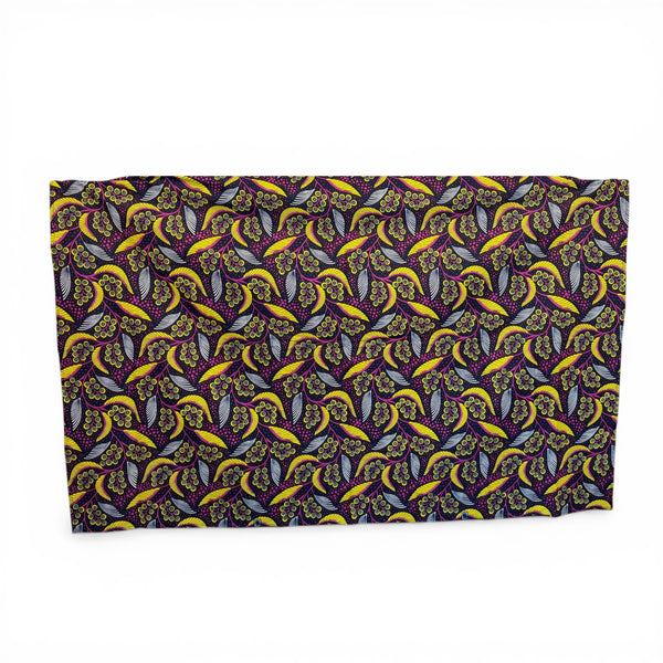 Sarong / Pareo - Baumwoll-Strandbekleidung Wickeltuch / Babytragetuch - Gelb / rosa Blätter