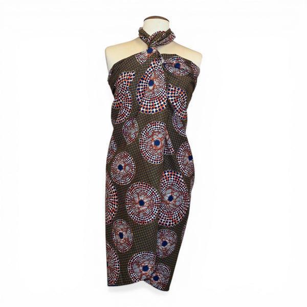 Sarong / Pareo - Baumwoll-Strandbekleidung Wickeltuch / Babytragetuch - Mix - Water well ring
