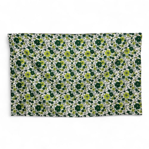 Sarong / Pareo - Baumwoll-Strandbekleidung Wickeltuch / Babytragetuch - Grün flower